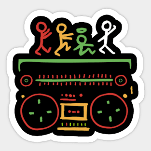 radio hip hop Sticker